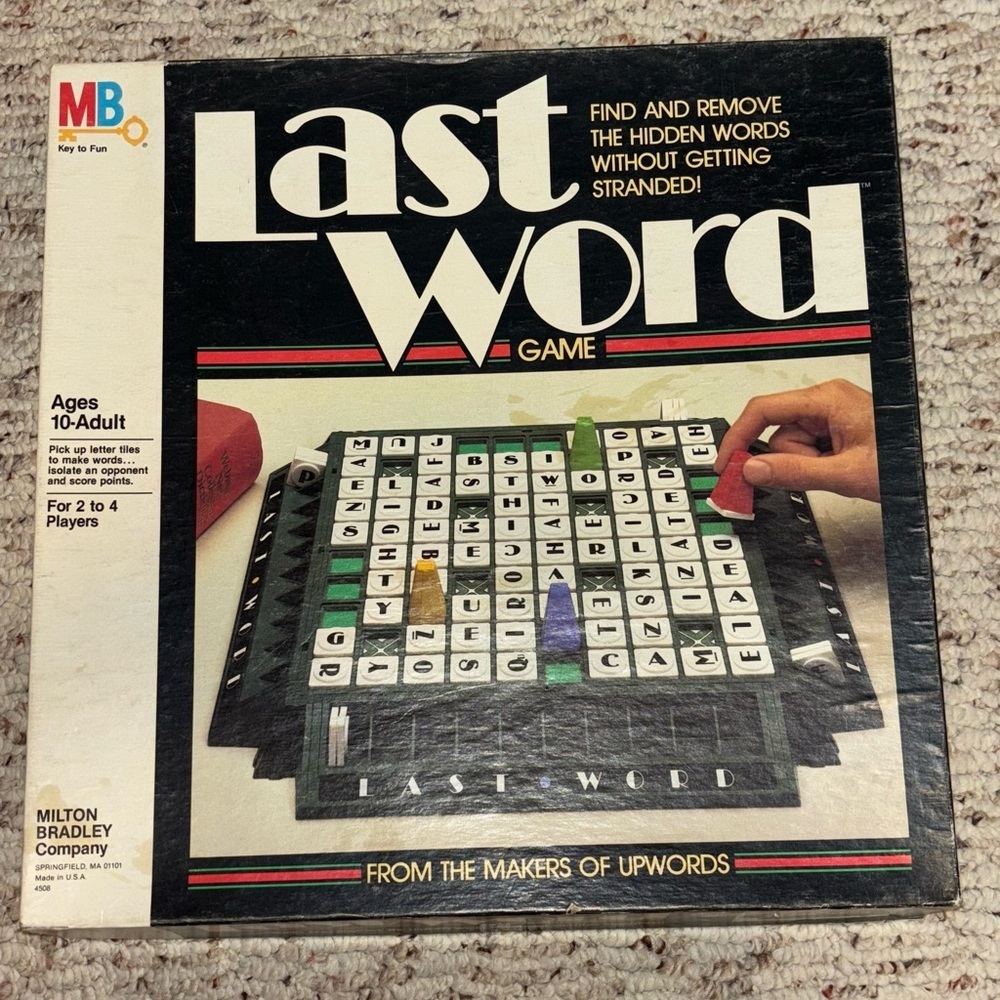 Last Word Game 1985 by Milton Bradley